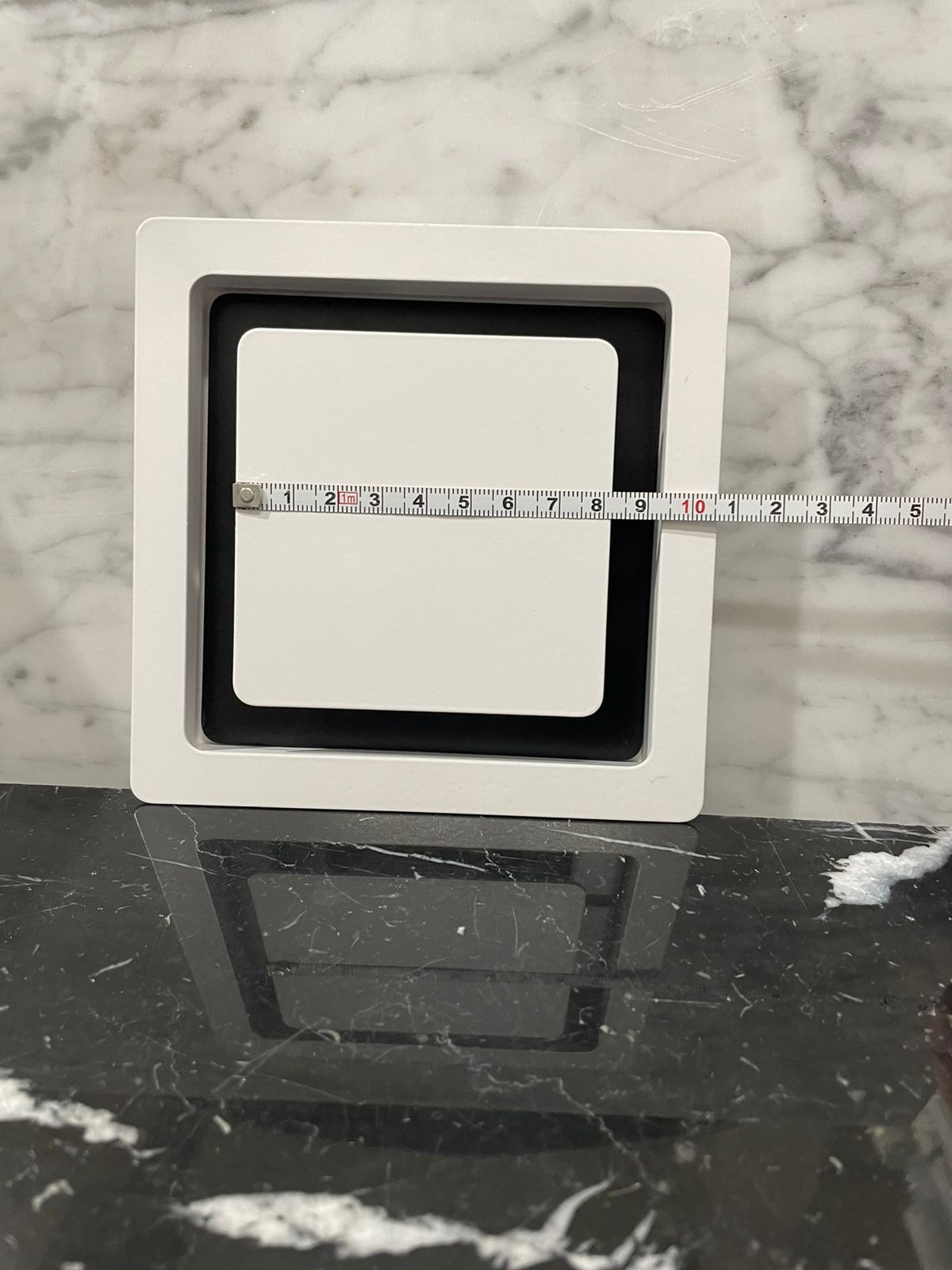 Диффузор квадратный на магнитах для потолков ТДК100 белый