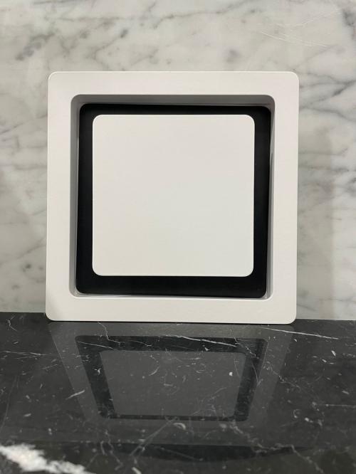 Диффузор квадратный на магнитах для потолков ТДК100 белый