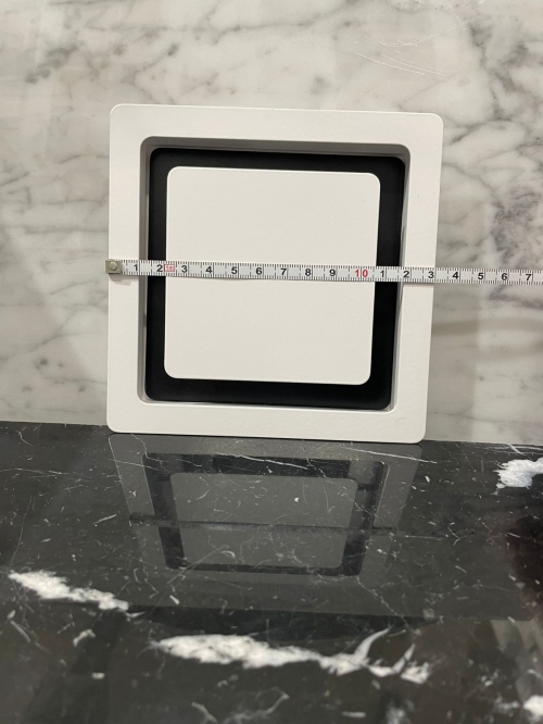 Диффузор квадратный на магнитах для потолков ТДК100 белый