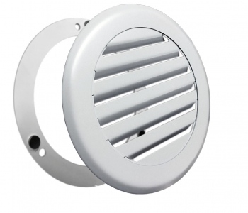 Решетка стальная на магнитах КП-120 жалюзи, белая